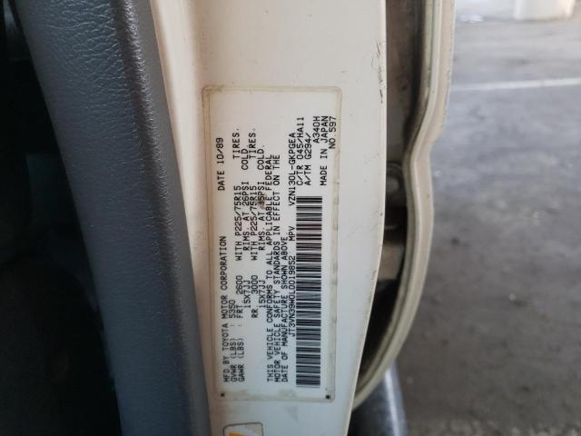 JT3VN39W0L0019852 - 1990 TOYOTA 4RUNNER VN39 SR5 白色 照片 10