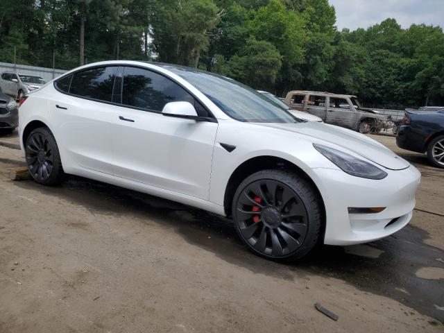 5YJ3E1EC0MF020358 - 2021 TESLA MODEL 3 WHITE photo 4