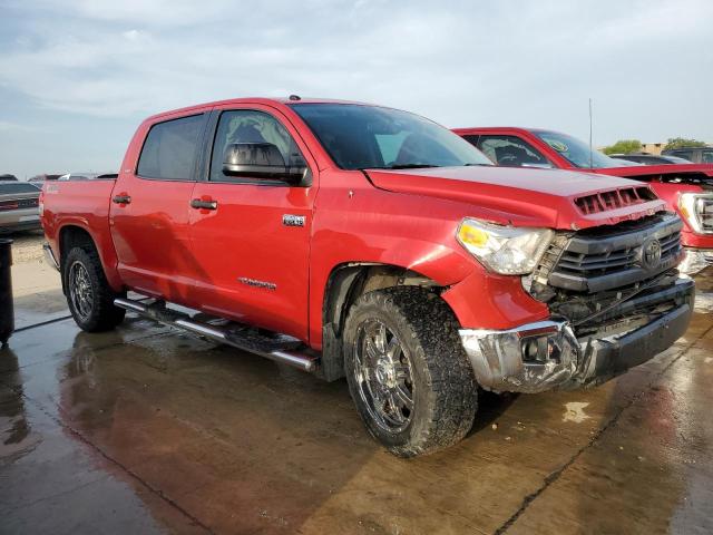 5TFEY5F12EX148676 - 2014 TOYOTA TUNDRA CREWMAX SR5 RED photo 4