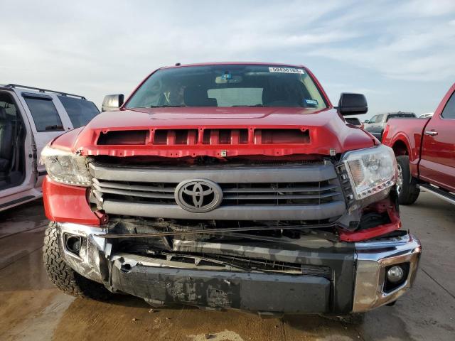 5TFEY5F12EX148676 - 2014 TOYOTA TUNDRA CREWMAX SR5 RED photo 5