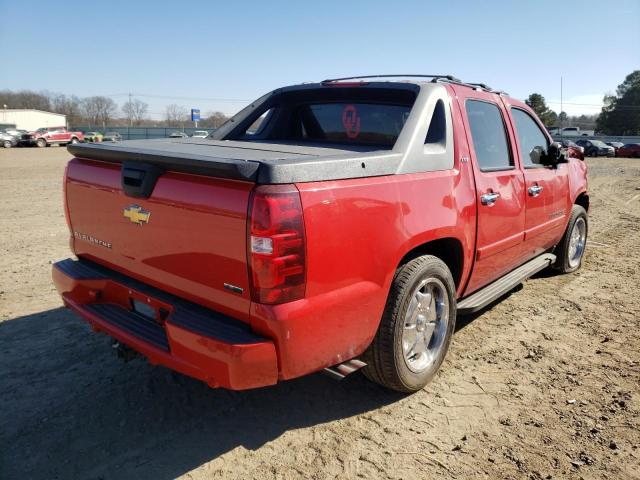 3GNEC12037G305411 - 2007 CHEVROLET AVALANCHE C1500 RED photo 4