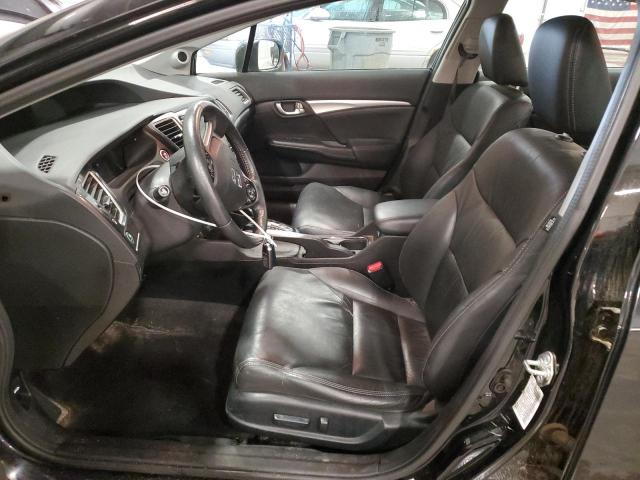 19XFB2F92EE025681 - 2014 HONDA CIVIC EXL შავი ფოტო 7