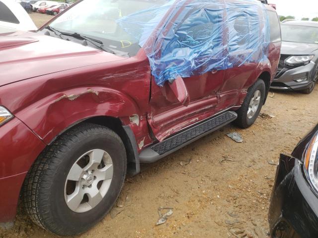 5N1AR18WX6C613562 - 2006 NISSAN PATHFINDER LE BURGUNDY photo 9