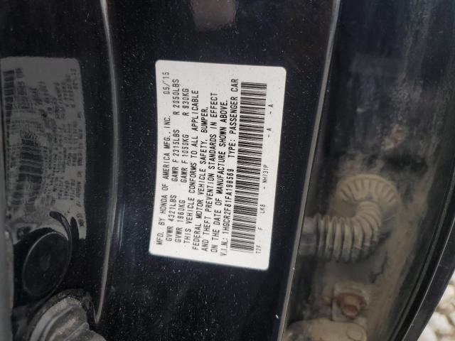 1HGCR2F81FA198569 - 2015 HONDA ACCORD EXL BLACK photo 12