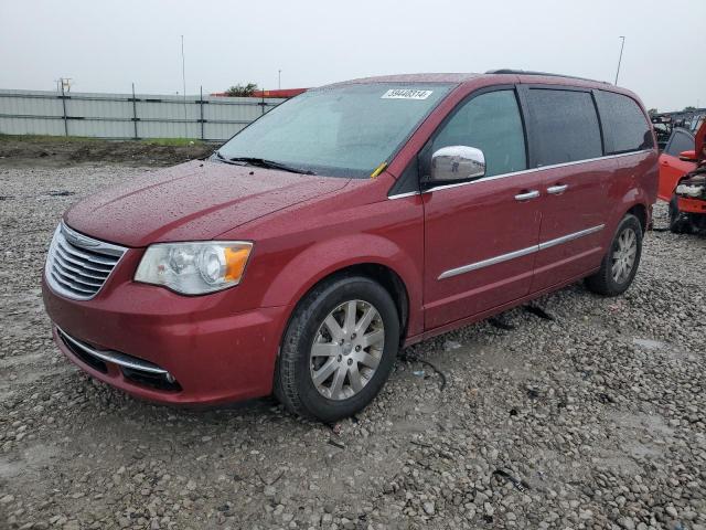 2C4RC1CG4CR228090 - 2012 CHRYSLER TOWN & COU TOURING L RED photo 1