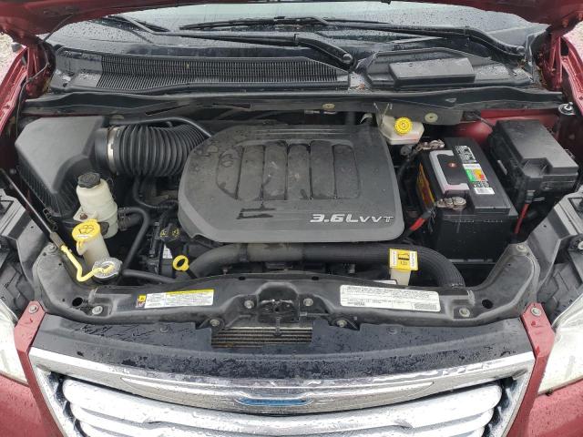 2C4RC1CG4CR228090 - 2012 CHRYSLER TOWN & COU TOURING L RED photo 12