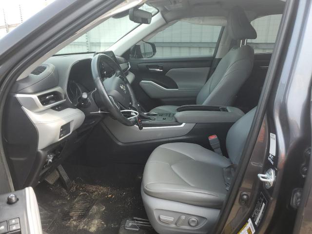 5TDGZRAH1LS005691 - 2020 TOYOTA HIGHLANDER XLE Մոխրագույն լուսանկար 7
