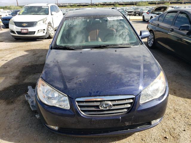 KMHDU46D69U742296 - 2009 HYUNDAI ELANTRA GLS BLUE photo 5