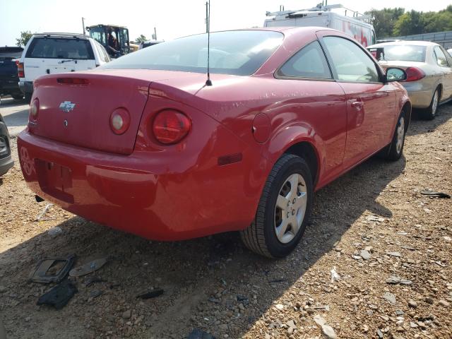 1G1AK15F567635998 - 2006 CHEVROLET COBALT LS RED photo 4