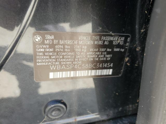 WBASP4C58BC341454 - 2011 BMW 5 SERIES XIGT 灰色 照片 12