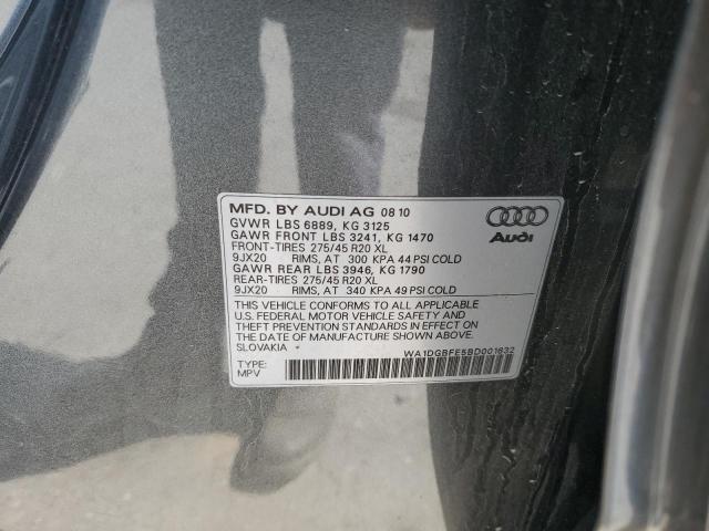 WA1DGBFE5BD001632 - 2011 AUDI Q7 PRESTIGE Grafit foto 13