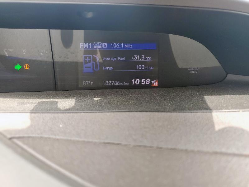 2HGFB2F84CH329640 - 2012 HONDA CIVIC EX SILVER photo 9