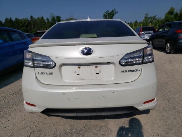 JTHBB1BA2A2021211 - 2010 LEXUS HS 250H WHITE photo 6