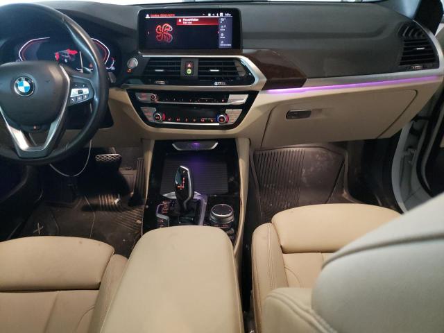 5UXTY5C0XM9F66300 - 2021 BMW X3 XDRIVE30I WHITE photo 8