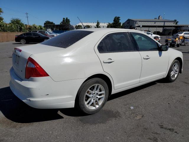 3FAHP0GA6CR340664 - 2012 FORD FUSION S WHITE photo 3