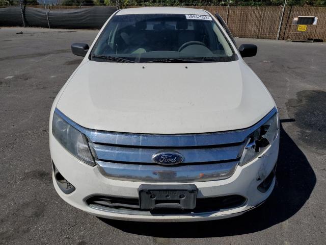 3FAHP0GA6CR340664 - 2012 FORD FUSION S WHITE photo 5