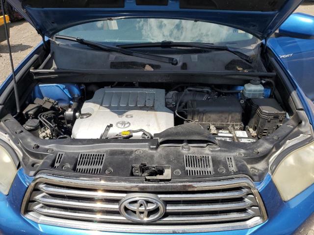 JTEDS43A582028749 - 2008 TOYOTA HIGHLANDER SPORT BLUE photo 12