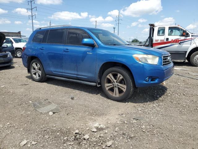 JTEDS43A582028749 - 2008 TOYOTA HIGHLANDER SPORT BLUE photo 4