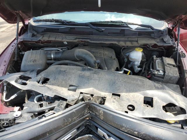 1C6RR6GT4KS732050 - 2019 RAM 1500 CLASS SLT 栗色 照片 11