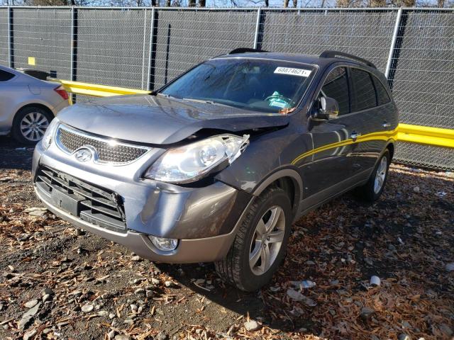 KM8NUDCC4AU117903 - 2010 HYUNDAI VERACRUZ GLS GRAY photo 2