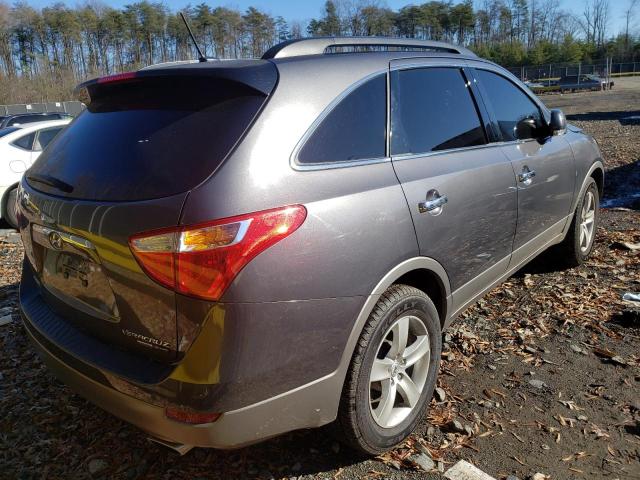 KM8NUDCC4AU117903 - 2010 HYUNDAI VERACRUZ GLS GRAY photo 4