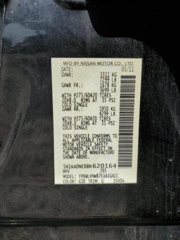 5N1AA0NE6BN620164 - 2011 NISSAN ARMADA PLATINUM BLACK photo 13