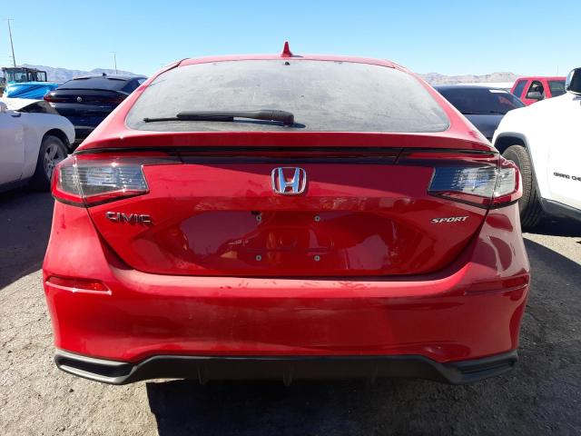 19XFL2H80RE023645 - 2024 HONDA CIVIC SPORT RED photo 6