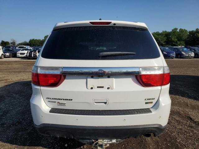 1C4RDJDG3DC576789 - 2013 DODGE DURANGO CREW WHITE photo 6