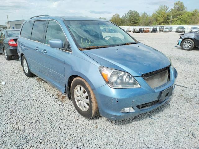 5FNRL38887B019594 - 2007 HONDA ODYSSEY TOURING BLUE photo 1