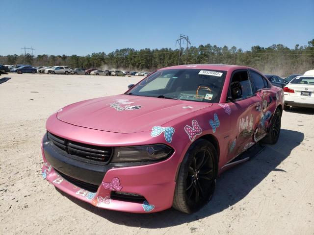 2C3CDXCT1JH129513 - 2018 DODGE CHARGER R/T PINK photo 2