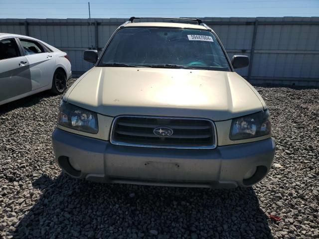 JF1SG65613H744190 - 2003 SUBARU FORESTER 2.5XS Бежевый фото 5