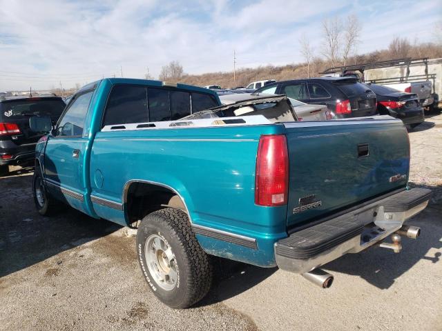 1GTDC14K1PZ502872 - 1993 GMC SIERRA C1500 TEAL photo 3