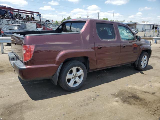 5FPYK1F5XBB003909 - 2011 HONDA RIDGELINE RTL MAROON photo 3