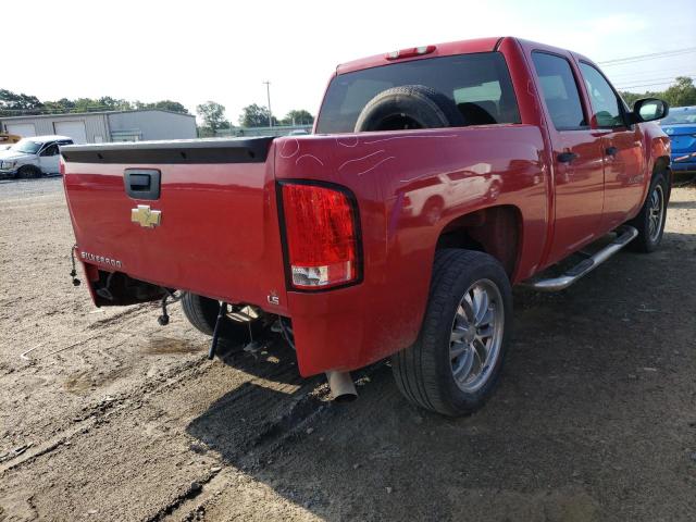 3GCEC13C17G516849 - 2007 CHEVROLET SILVERADO C1500 CREW CAB RED photo 4