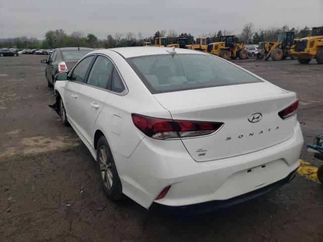 5NPE24AF3KH816121 - 2019 HYUNDAI SONATA SE WHITE photo 3