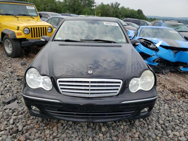 WDBRF84J35F684391 - 2005 MERCEDES-BENZ C 320 4MATIC BLACK photo 5