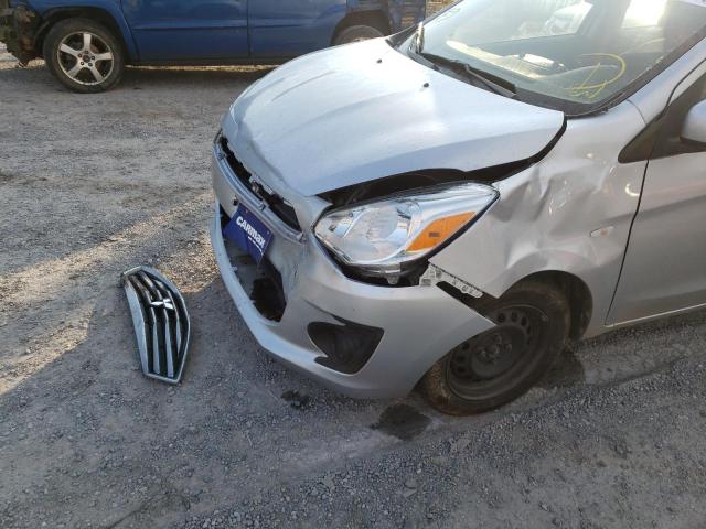 ML32F3FJ3HHF18826 - 2017 MITSUBISHI MIRAGE G4 ES ვერცხლისფერი ფოტო 9