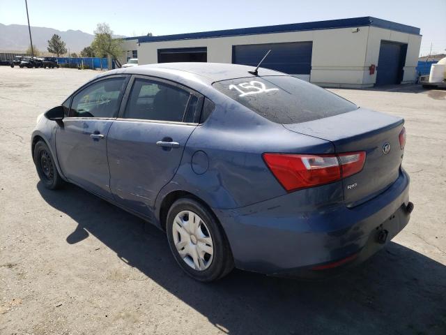 KNADM4A30G6539647 - 2016 KIA RIO LX BLUE photo 3