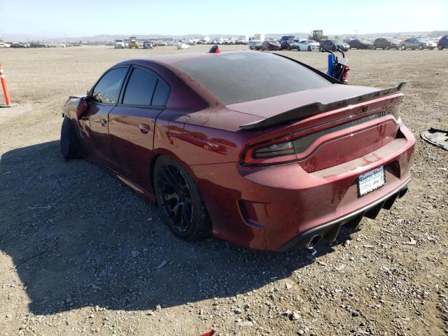 2C3CDXGJ0KH756682 - 2019 DODGE CHARGER SCAT PACK RED photo 3