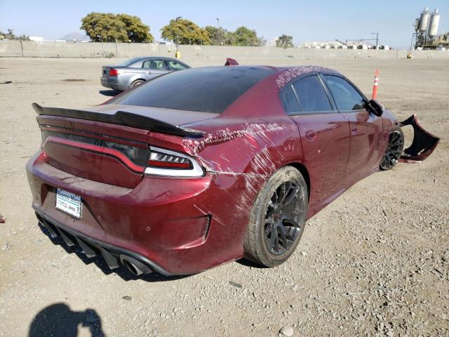 2C3CDXGJ0KH756682 - 2019 DODGE CHARGER SCAT PACK RED photo 4
