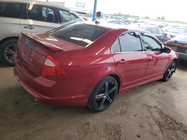 3FAHP0DC3BR131287 - 2011 FORD FUSION SPORT RED photo 3