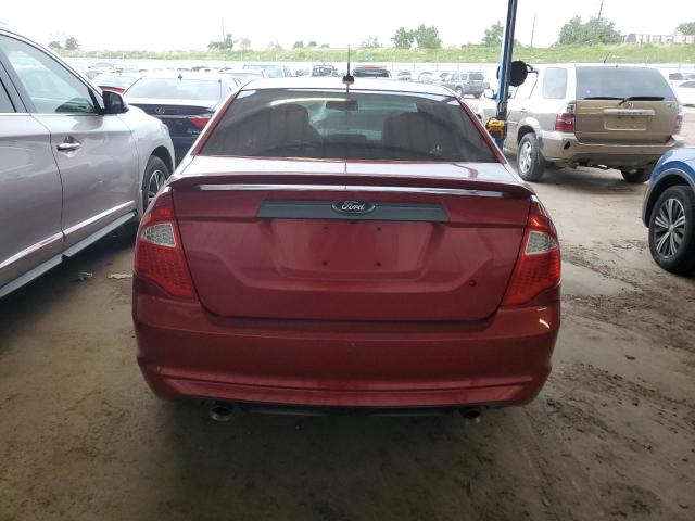 3FAHP0DC3BR131287 - 2011 FORD FUSION SPORT RED photo 6