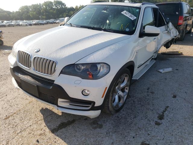 5UXFE8C55AL310886 - 2010 BMW X5 XDRIVE48I WHITE photo 2
