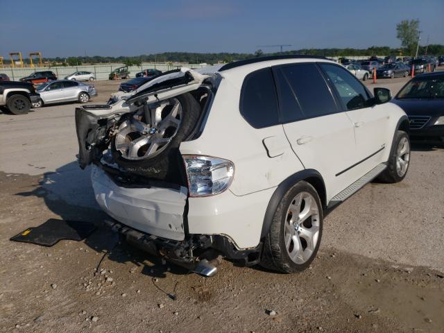 5UXFE8C55AL310886 - 2010 BMW X5 XDRIVE48I WHITE photo 4
