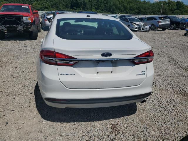 3FA6P0LUXJR173424 - 2018 FORD FUSION SE HYBRID WHITE photo 6