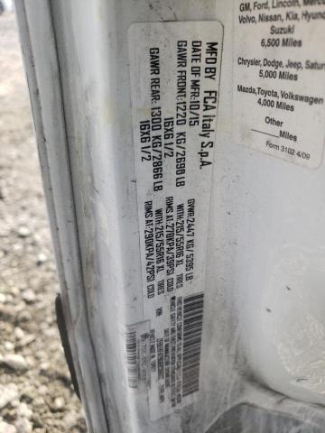 ZFBERFAT9G6B36602 - 2016 RAM PROMASTER თეთრი ფოტო 13