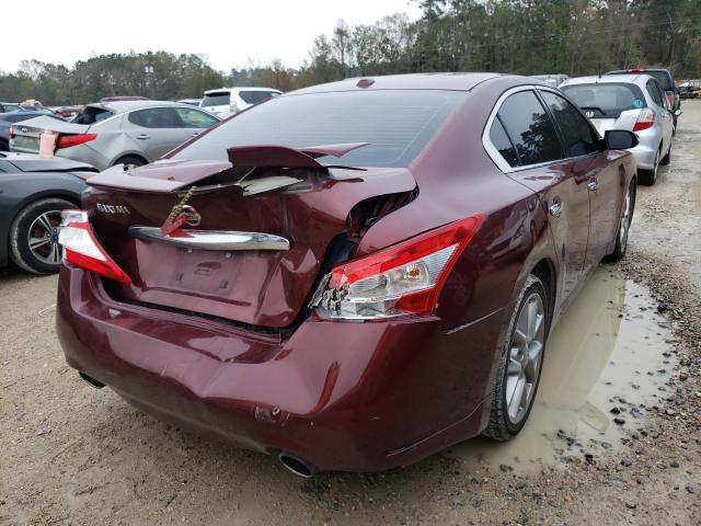 1N4AA5AP2BC813504 - 2011 NISSAN MAXIMA S BURGUNDY photo 4