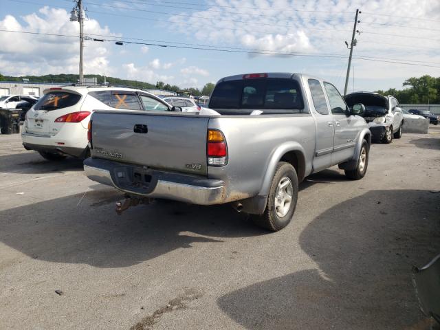 5TBRT34143S335727 - 2003 TOYOTA TUNDRA ACCESS CAB SR5 SILVER photo 4