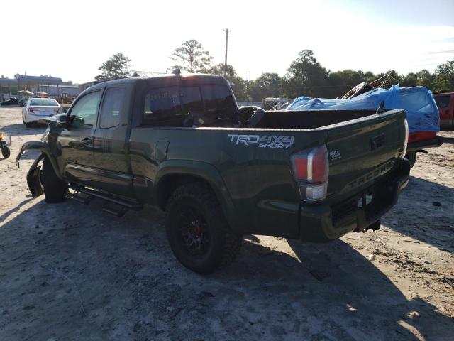 3TYSZ5AN7MT014331 - 2021 TOYOTA TACOMA ACCESS CAB მწვანე ფოტო 2