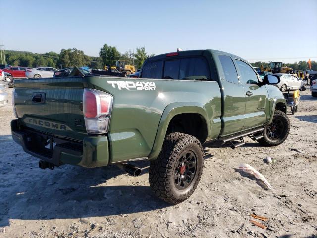 3TYSZ5AN7MT014331 - 2021 TOYOTA TACOMA ACCESS CAB მწვანე ფოტო 3
